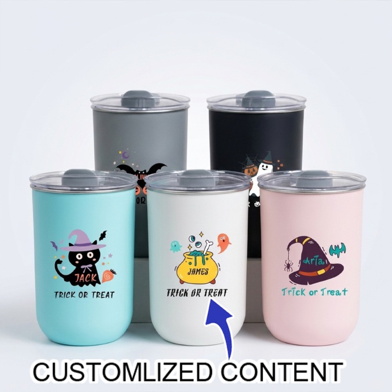 Coffee Equipment Names - 개인 맞춤형 귀여운 할로윈 여행용 컵,