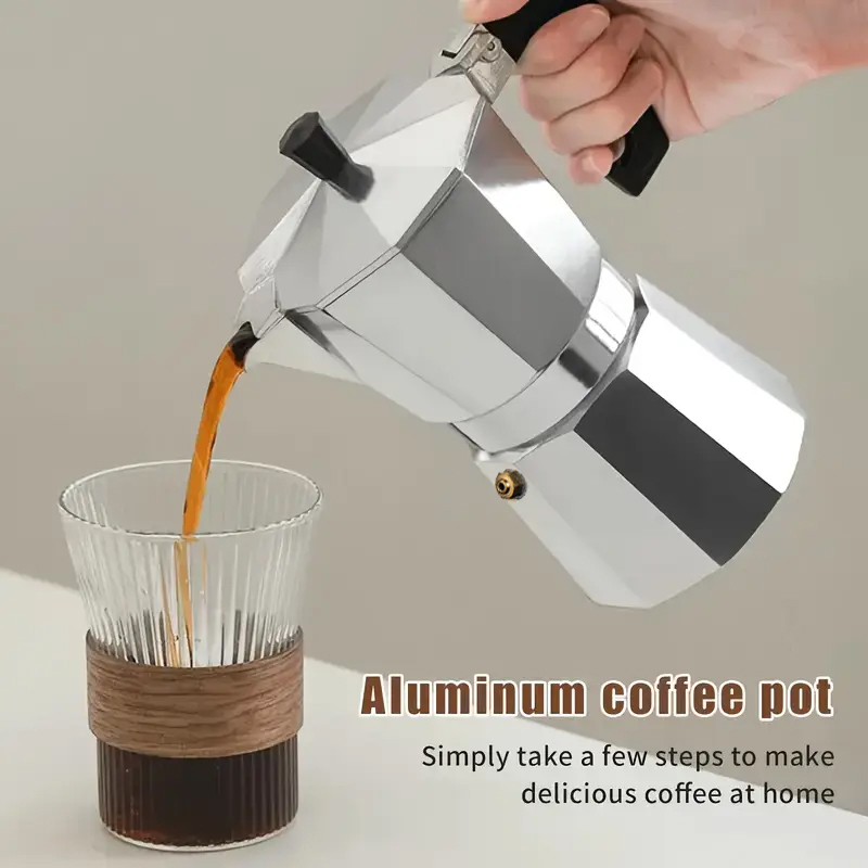 Coffee Equipment For Sale - 클래식 알루미늄 모카포트 50-300ML 가정용 스토브탑
