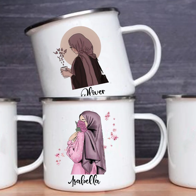 Coffee Equipment Names - 개인화 된 Hijabi 소녀 인쇄 머그잔