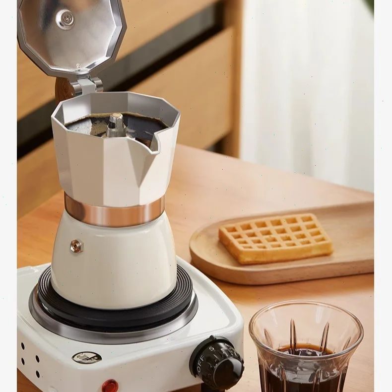 Coffee Equipment For Sale - 둥근 바닥 모카포트 싱글 밸브 소형