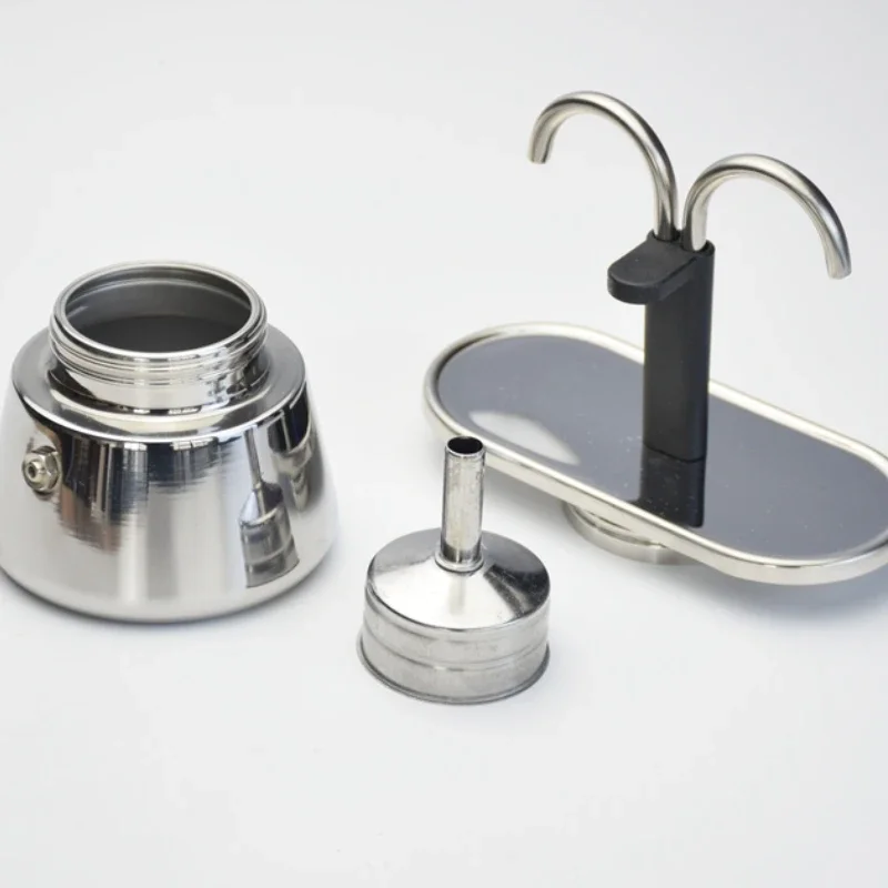 200ML 미니 모카 포트 더블 튜브 304 스테인레스 - Coffee Equipment For Sale 리뷰 및 가격