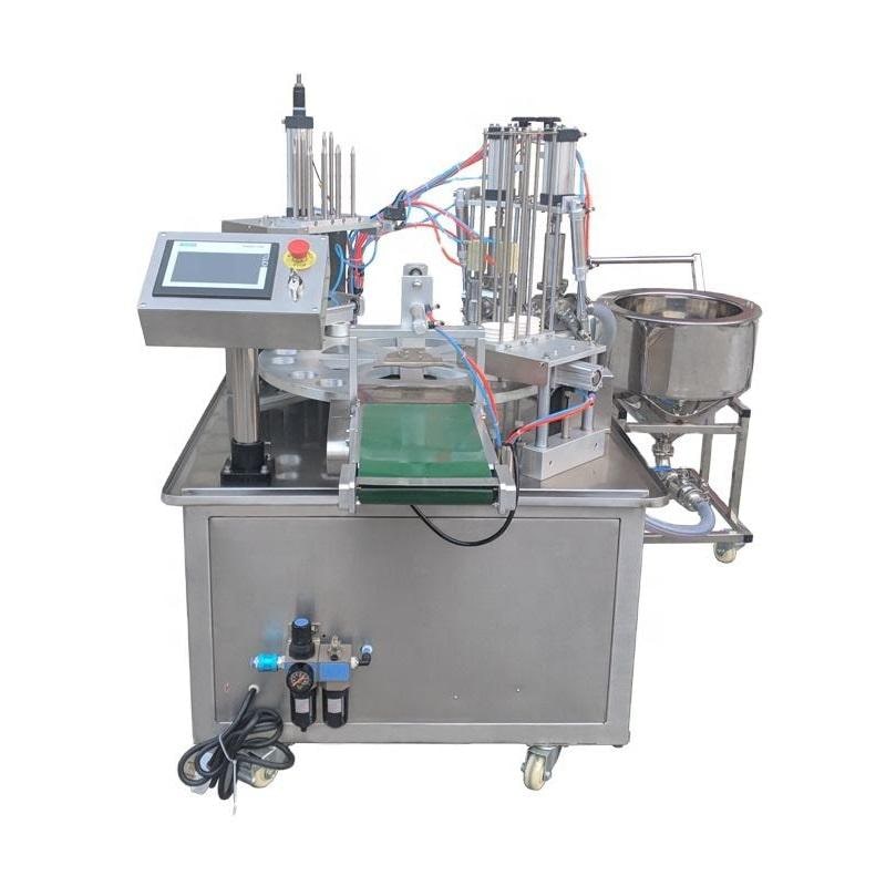 자동 회전식 컵 충전 실링 기계, 커피 가루 꿀 소스  - Coffee Jelly Equipment 리뷰 및 가격