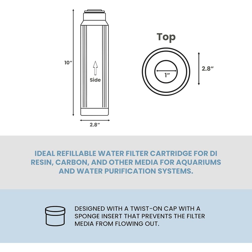 10 x 2.5 재사용 가능한 DI 레진 및 미디어가  - Water Filter Cartridge 리뷰 및 가격