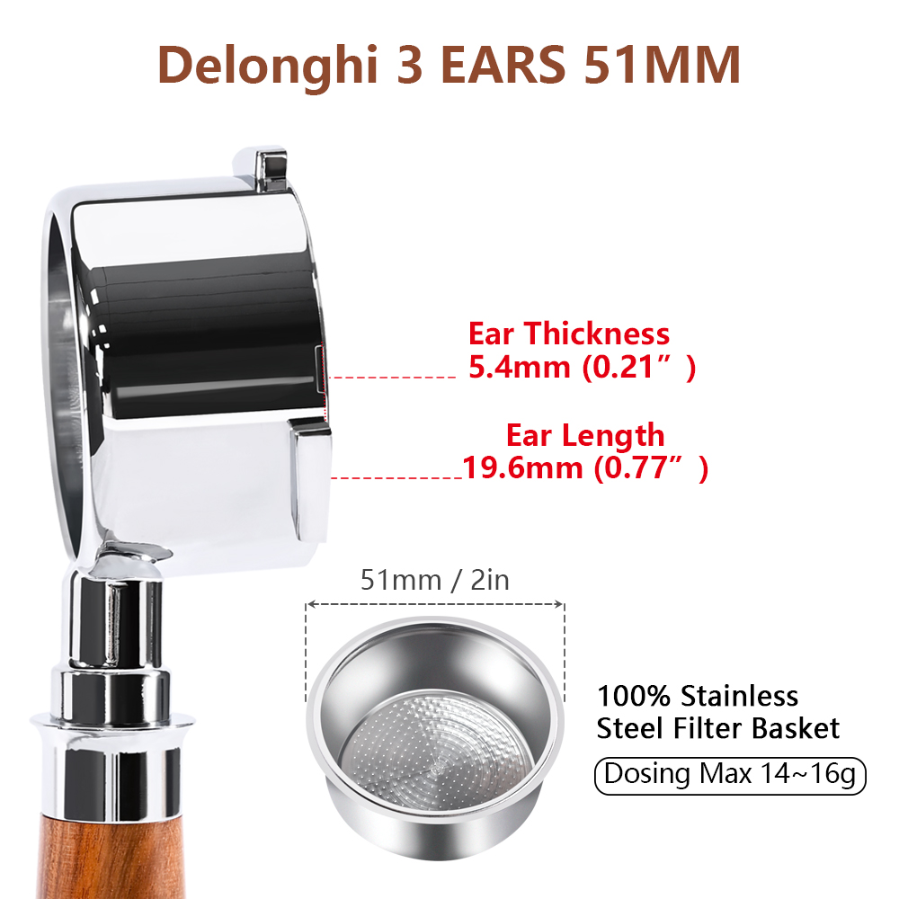 51mm 커피 바텀리스 포터필터 (델롱기 EC680 E - Coffee Equipment For Sale 리뷰 및 가격