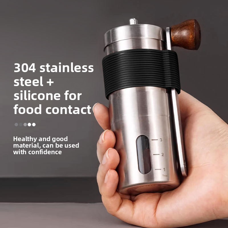 휴대용 수동 커피 머신(실리콘 커버 포함), 커피 그라 - Coffee Equipment Grinder 리뷰 및 가격