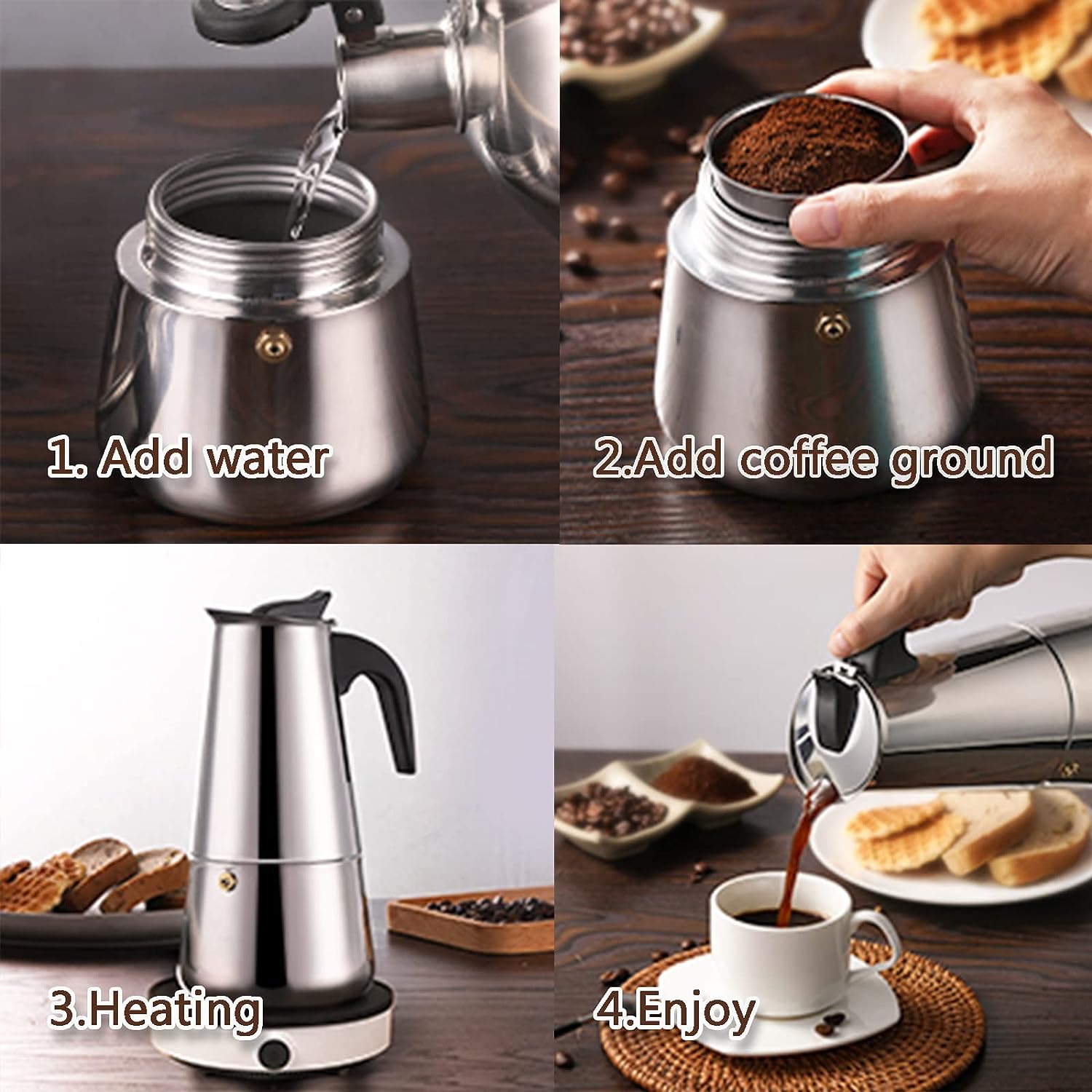 모카 포트 카페 머신, 에스프레소 컵 커피 메이커, 라 - Coffee Equipment For Sale 리뷰 및 가격