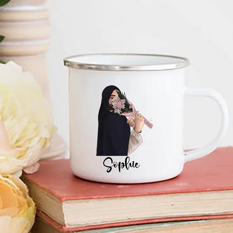 개인화 된 Hijabi 소녀 인쇄 머그잔 커피 컵 음료 - Coffee Equipment Names 리뷰 및 가격