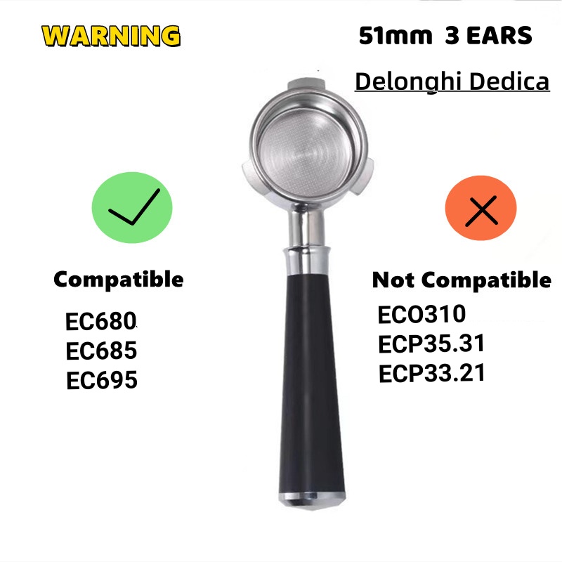 51MM 더블 스파우트 커피 포터필터 샤프너 필터 홀더 - Coffee Equipment For Sale 리뷰 및 가격