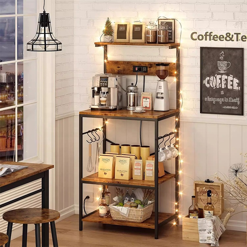 # 인더스트리얼 스타일 커피 및 차 스테이션 선반 -  - Coffee Equipment Outlet 리뷰 및 가격